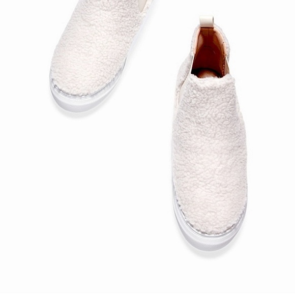 Cream Sherpa high tops - Picture 6 of 7